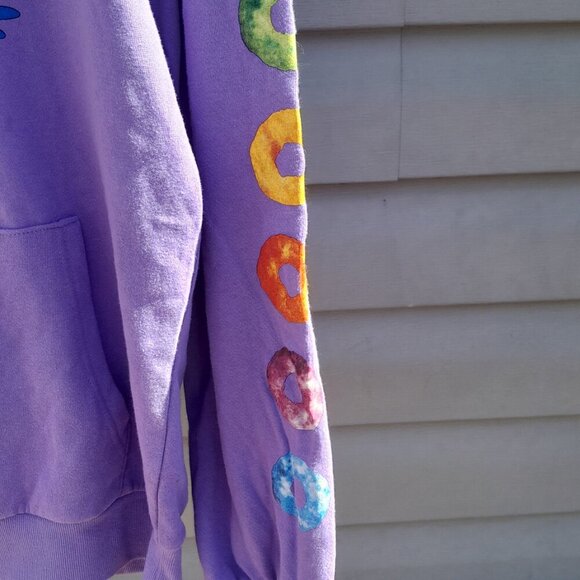 Kellogg's Froot Loops Toucan Sam Purple Unisex Pullover Hoodie Sweatshirt - Picture 3 of 7